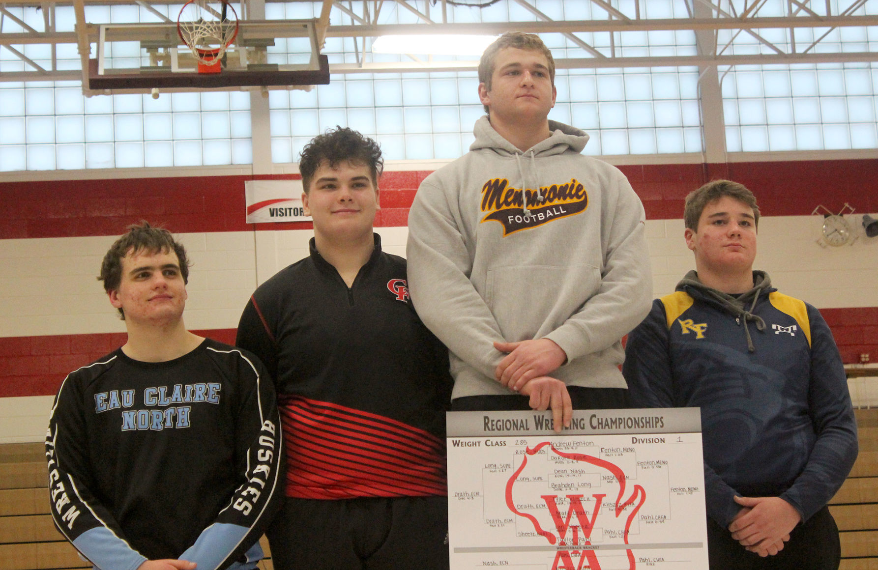 Division 1 wrestling regional at Chippewa Falls 2-9-19